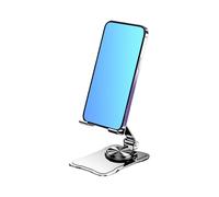 Genérico Cell Phone Stand, Foldable Desk Holder, 4.06x2.6x1.14in Rotating Support Bracket, Compact Adjustable Design for Photography, Streaming, Kitchen, Travel, Bedside, Home