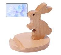 Genérico Cell Phone Stand For Desk,Animal Tablet Stand - Wood Tablet Holder, Desktop Phones Holders, Slip-Resistant Tabletop Ornament, Mobile Phone Holder For Smartphones Tablets