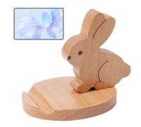 Genérico Cell Phone Stand For Desk,Animal Tablet Stand - Wood Tablet Holder, Desktop Phones Holders, Slip-Resistant Tabletop Ornament, Mobile Phone Holder For Smartphones Tablets