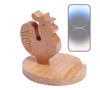 Genérico Cell Phone Stand For Desk,Animal Tablet Stand - Wood Tablet Holder, Desktop Phones Holders, Slip-Resistant Tabletop Ornament, Mobile Phone Holder For Smartphones Tablets