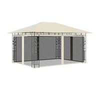 Genérico Cenador con mosquitera Color Crema 4x3x2,73 m 180 g/m²,Casa y jardín,Jardín,Artículos de Exterior,Estructuras de Exteriores,Carpas y cenadores-47970