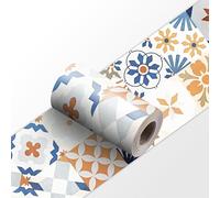 Genérico Cenefa Adhesiva de PVC para Pared, Impermeable y Extraíble - Decoración Autoadhesiva para Cocina, Baño, Salón y Dormitorio, 10cm x 240cm (Estilo 11)