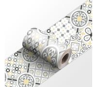 Genérico Cenefa Adhesiva de PVC para Pared, Impermeable y Extraíble - Decoración Autoadhesiva para Cocina, Baño, Salón y Dormitorio, 15cm x 240cm (Estilo 16)