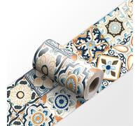 Genérico Cenefa Adhesiva de PVC para Pared, Impermeable y Extraíble - Decoración Autoadhesiva para Cocina, Baño, Salón y Dormitorio, 30cm x 240cm (Estilo 21)