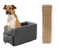 Genérico Center Console Dog Car Seat, Puppy Car Seat Bed, Portable Armrest Booster Seat, Sturdy Center Console Dog Car SeatNon-Slip Dog Protection Seat with Cooler Mat for Small Dogs