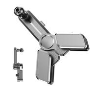 Genérico Center Console Screen Tilt, Vehicle Hinge Mount, Four-Direction Adjustable Bracket, Rotating Navigation Holder, Car Screen Accessory for Women, Men, Automobile, Gray Colored