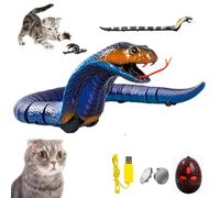 Genérico Centipede Cat Toy, Realistic Simulation Smart Sensing Remote Control Animals Toy USB Rechargeable,Interactive Remote Smart Sensing Snake, Remote Control Snake Electric Prank Toy (Snake D)