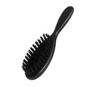 Genérico Cepillo de cabeza de aceite para hombre pelo barba cepillo de pelo pelo rizado cepillo para peluca suave peine de barba para hombres plumero de cuello abdominales Black