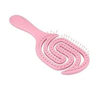 Genérico Cepillo de pelo anti rotura para cabello fino - Herramienta de peinado alisadora de cerdas en espiral ahuecadas, estructura desenredante suave que minimiza la pérdida de cabello y el encrespa