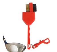Genérico Cepillo Limpiador De Palos De Golf | Limpiador de Doble Cara para Palos de Golf | Limpia Surcos De Varilla | para Práctica en Campo de, Torneo, Deportes, Gimnasio, Jardín y Partido