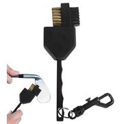 Genérico Cepillo Limpiador De Palos De Golf - Limpiador de Doble Cara para Palos de Golf | Limpia Surcos De Varilla,para Uso En Patio Partidos Campo De Práctica Torneos Y Gimnasio Deportivo