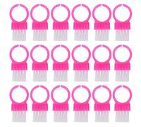 Genérico Cepillo Limpiador de Uñas Profesional Cerdas Duras 100 Unidades Color Rosa Multiusos para Manicura Pedicura y Eliminación de Polvo Compacto y Portátil para Uso en Casa y