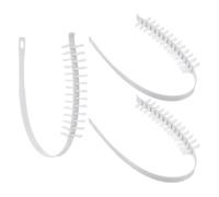 Genérico Cepillo para Lavar a Máquina Blanco, Resistente a Deformación, 3 Piezas de Nylon y Pp, Limpiador Flexible para Uso Versátil en Lavadoras