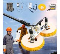 Genérico Cepillo telescópico para la Limpieza de Paneles solares: Mango Extensible para un Mantenimiento y Cuidado fácil y eficiente de los Sistemas fotovoltaicos. Ideal para propietarios de Vivienda