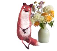 Genérico Ceramic Cats - Feline Statuette, Cute Animal Artifact for Greeting Area, Tiny Craftwork with Appealing Character, Ornament, Miniature Art for Bookshelf, Dormitory, and Display