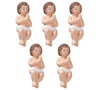 Genérico Ceramic Christmas Ornaments - Holy Family Miniatures Statue Baby Jesus Ornament, Ceramic Christian Tree Decoration, For Family Friends and Christian Indoor and Outdoor Party Supplies