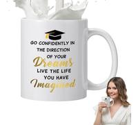 Genérico Ceramic Coffee Cup - 350ML Doctor Hat, Graduation Mug | Funny Congratulations Tea Cup Gift, Novelty Drinkware Design For Women College Students Celebration