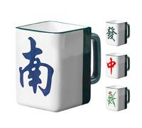 Genérico Ceramic Coffee Cups - 400ml Mahjong Breakfast Cup Accessory