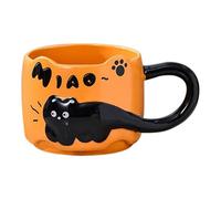 Genérico Ceramic Coffee Mug - 380ml Coffee Cup | Cute Stackable Tea Cup | Drinkware For Milk Latte & Cappuccino, Microwave Dishwasher Safe, Hand-Painted Animal Gift For Women Men