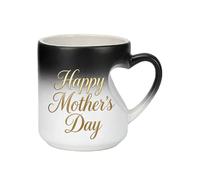 Genérico Ceramic Heart Cup Mug, 10.5x8x9cm 325ml Coffee Mug, Hot Cold Beverages Drinkware, Kitchen Dining, Office Use, Valentine Gift, Morning Tea, Cafe Styling