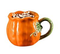 Genérico Ceramic Pumpkin Mug - Cute Autumn Coffee Cup with Handle for Fall
