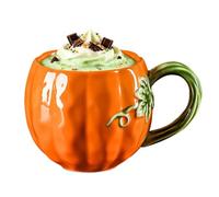 Genérico Ceramic Pumpkin Mug - Cute Autumn Coffee Cup with Handle for Fall