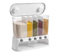 Genérico Cereal Containers Storage - 20KG Wall Mounted Rice Grain Dispenser