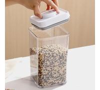 Genérico Cereal Storage Container - Cereal Container | Kitchen Airtight Jars | Clear Airtight Jar | Airtights Storage Jars For Snack Rice Dried Fruits Loose Tea Coffee Beans Grains Seasonings Kitchen