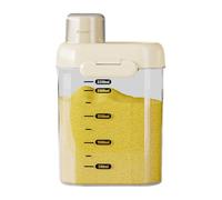 Genérico Cereal Storage Containers, Food Dispenser Jars, Small/Large Clear Set, Airtight Lids, Stackable Design, Pantry Organizer Bins for Dry Goods Preservation, Kitchen Gabinete