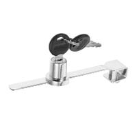 Genérico Cerradura de Seguridad para Puertas Correderas de Cristal Zinc Fundido Tamaño Pequeño con Llave para Vitrinas y Congeladores de Helados Adecuado para Supermercados y