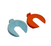 Genérico Cerraduras de palanca Adecuadas para Switch2 Soporte de Joystick de Consola de juegos para Joy-con Protector Antivuelco Rocker (Light blue/orange)