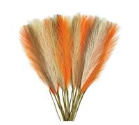 Genérico Césped Artificial Naranja, decoración de otoño, Flores Falsas for Boda, Fiesta, hogar, Dormitorio, Mesa, decoración de otoño, 8/16/24 Uds.(8pcs)