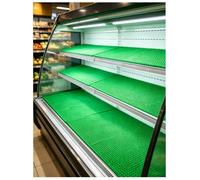 Genérico Césped Artificial para Congelador, Frutas y Mostrador de Carne | Tapete verde de 23-100 cm para vitrina refrigerada, verduras, supermercado y restaurante(50 x 200 cm)