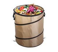 Generico Cesta de camping plegable cesta exterior para residuos - Contenedor para exterior apto para jardín, festivales, música, excursiones, pícnic, familia, mochila de hombro