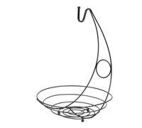 Genérico Cesta de de alambre metálico para mostrador - Solución de de vegetales con colgador de plátanos | seguro de tazones de verduras Tazones de frutas elegantes