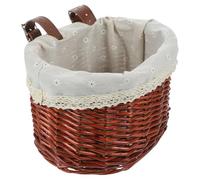 Genérico Cesta de Mimbre Vintage Tejida, para Infantil | Ligera y Resistente, para Llevar Frutas, Verduras y Pequeños en Casa o Trayectos Diarios