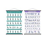 Genérico Chair Yoga Chart - Multiple Poses Foldable Wall Mount