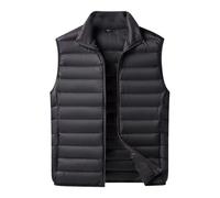 Genérico Chaleco acolchado para hombre,Chalequillo Chalecos Caballero Abrigo Pluma Sin Mangas Hombre chaqueta ligera Desmangado Con Cremallera de invierno softshell otoño e
