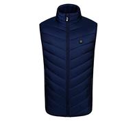 Genérico Chaleco Calefactable Hombre Moto, Chaqueta Calefactable Mujer Invierno, Chaleco Calentador Eléctrico, Chaquetas Con Calefaccion Ropa Camping Térmico No incluye pilas Negro