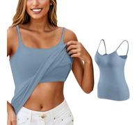 Genérico Chaleco con Tirantes para Mujer, Ropa Interior de Yoga (Blue, XL)