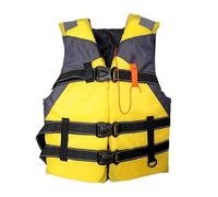 Genérico Chaleco de Ayuda a la Flotabilidad para Adultos, Chaqueta de Baño Ajustable Mixta, Chaleco de Natación con Bolsillos y Correa en la Entrepierna para Sup Kayak Pesca