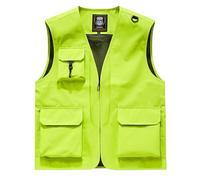 Genérico Chaleco de Fotografía Hombre con Múltiples Bolsillos y Tejido Secado Rápido para Exteriores y Aventuras(Green, XL)