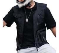 Generico Chaleco de motorista | Chaleco protector transpirable para motoristas | Ligero e impermeable ropa al aire libre para escalada, senderismo y camping