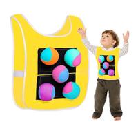 Genérico Chaleco de Pelota y para niños - Juego de Dodgeball para niños con 5 Bolas | Atrapa y Lanza Pelotas de Peluche, Juego de Lanzamiento de Objetivos de interacción Entre Padres e Hijos
