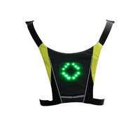 Genérico Chaleco de señal de LED,Chaleco ligero para correr | Luz de guía Usb Bike-Pack con indicador de dirección para correr de noche, andar en bicicleta
