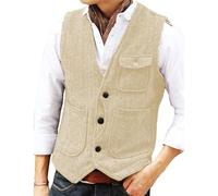Genérico Chaleco De Tweed Espiga Para Hombre, Chaqueta Informal Sin Mangas, Chaleco De Un Solo Pecho Con Bolsillo, Chaqueta Vintage Corte Entallado, Ropa Tradicional Vinta