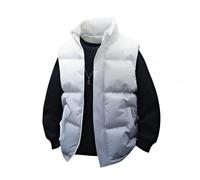 Genérico Chaleco Hombre Chaleco Trabajo Sin Mangas Térmica Elegante Exteriores Chaqueton Invierno Ropa Trabajo Frío Extremo Abrigo Plumas Chaqueta Hibrida Hombre Gris XXL