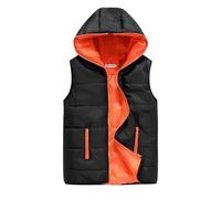 Genérico Chaleco Invierno Hombre con Capucha, Chaleco Invierno Hombre Ligero con Capucha Abrigo para Invierno Cálido Entretiempo Sin Mangas con Cremallera Chaleco De Plumas Al Aire Libre De Ocio