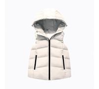 Genérico Chaleco NiñA Acolchado,Chaleco De Invierno Y Grueso para NiñAs Chaqueta Corta con Capucha Y Cremallera para NiñOs PequeñOs Y NiñOs con Aislamiento Acolchado Y Acogedor