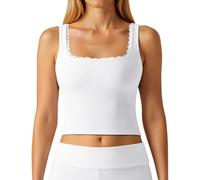 Genérico Chaleco Top Mujer Top Elástico de Yoga para Mujer Sin Espalda para Entrenamiento y Actividades Diarias (White, M)